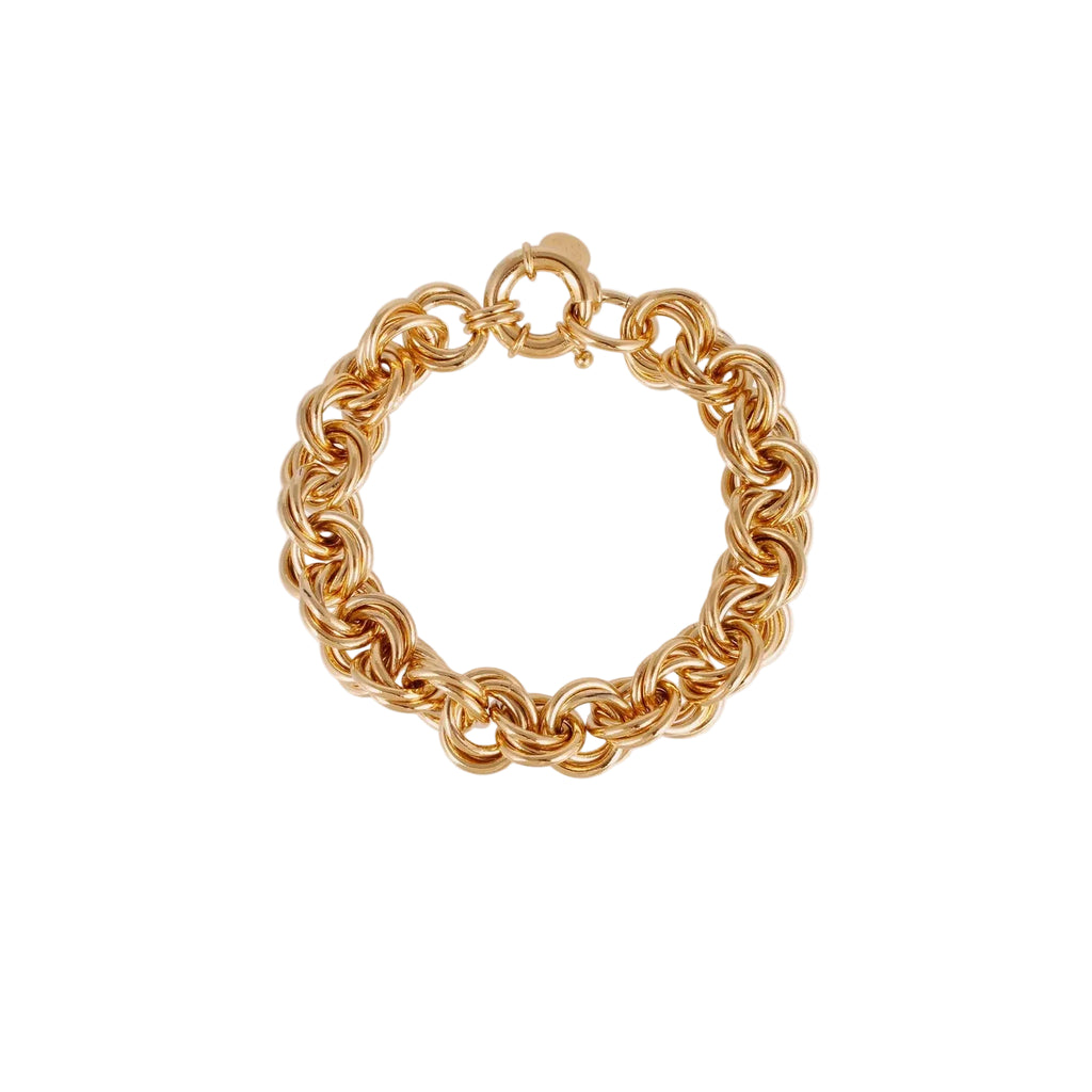 LARGE SIZE MAILLE ROND LINK BRACELET