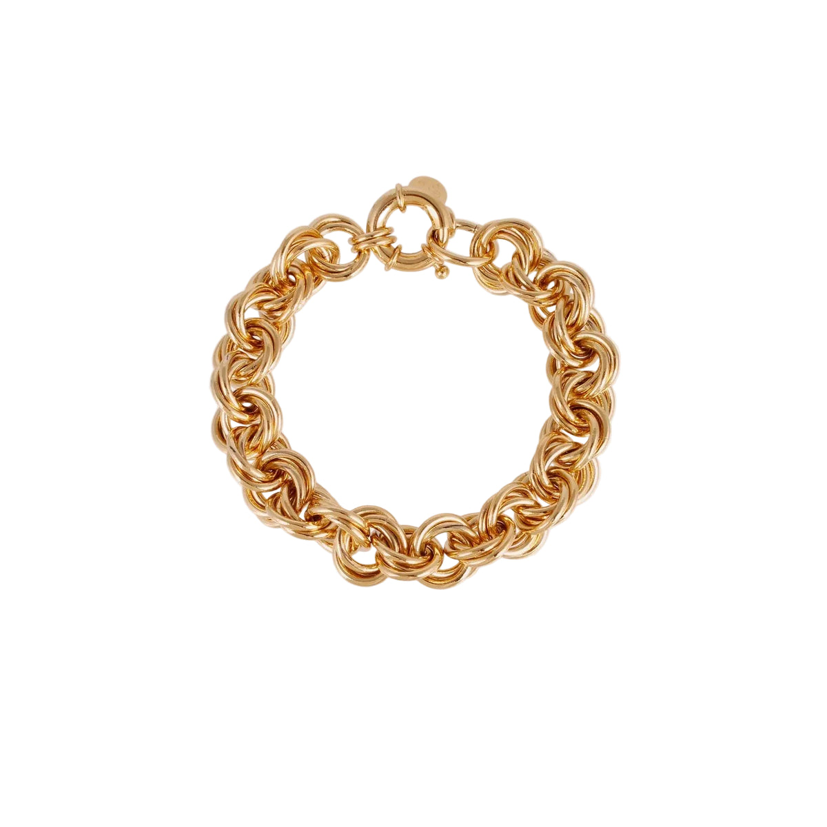 LARGE SIZE MAILLE ROND LINK BRACELET