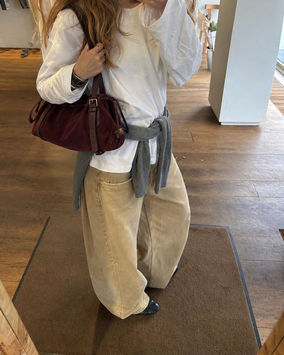 SIENNA - BURGUNDY SHOULDER BAG