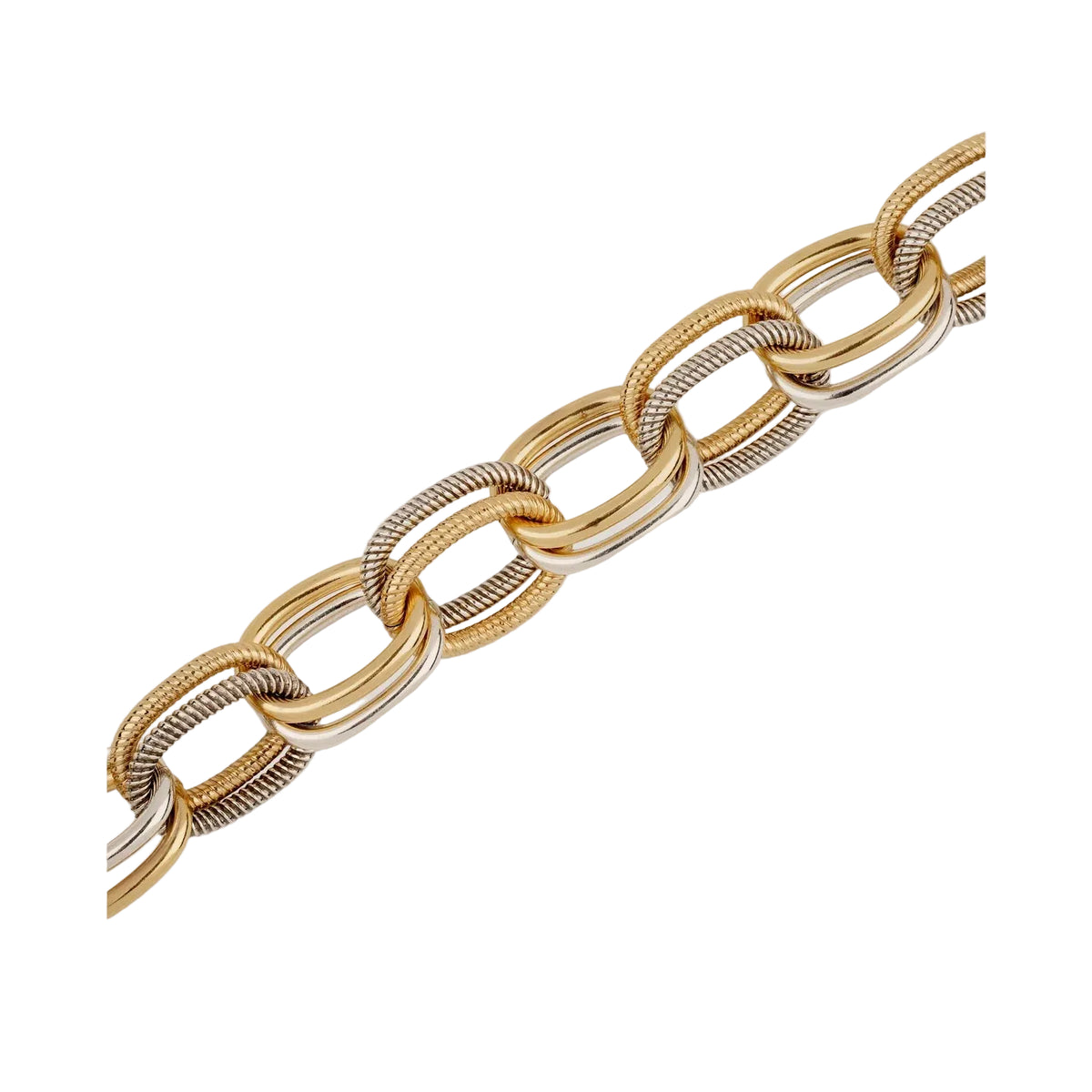 TWO-TONE BELL NECKLACE