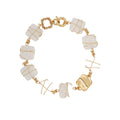 RAINBOW SQUARE NECKLACE - ROCK CRYSTAL