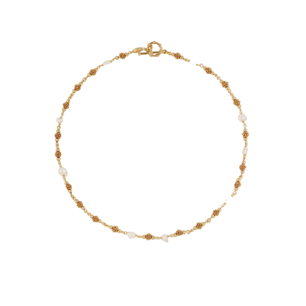 ROSARIO NECKLACE - WHITE MOTHER-OF-PEARL