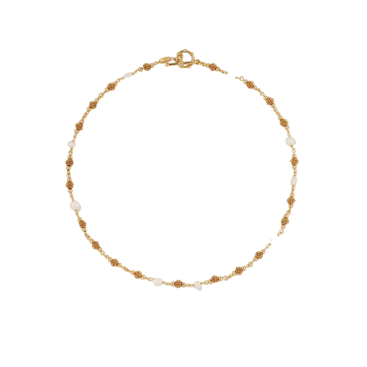 ROSARIO NECKLACE - WHITE MOTHER-OF-PEARL