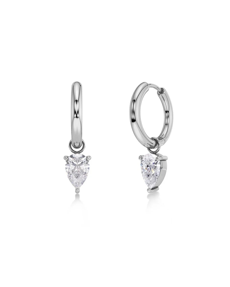 Arrow Hoops L Silver