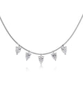 Arrow Necklace Multi Silver