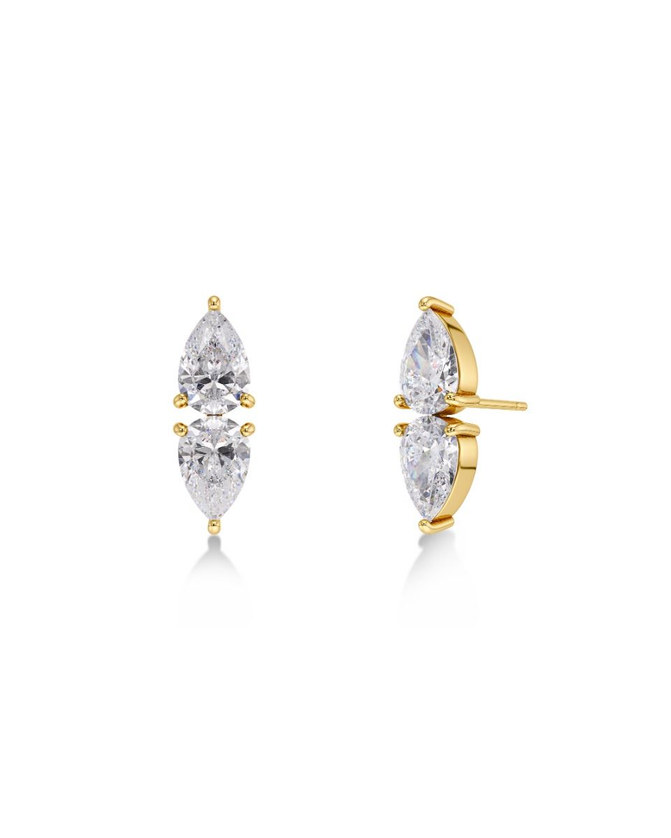 Arrow Studs Gold