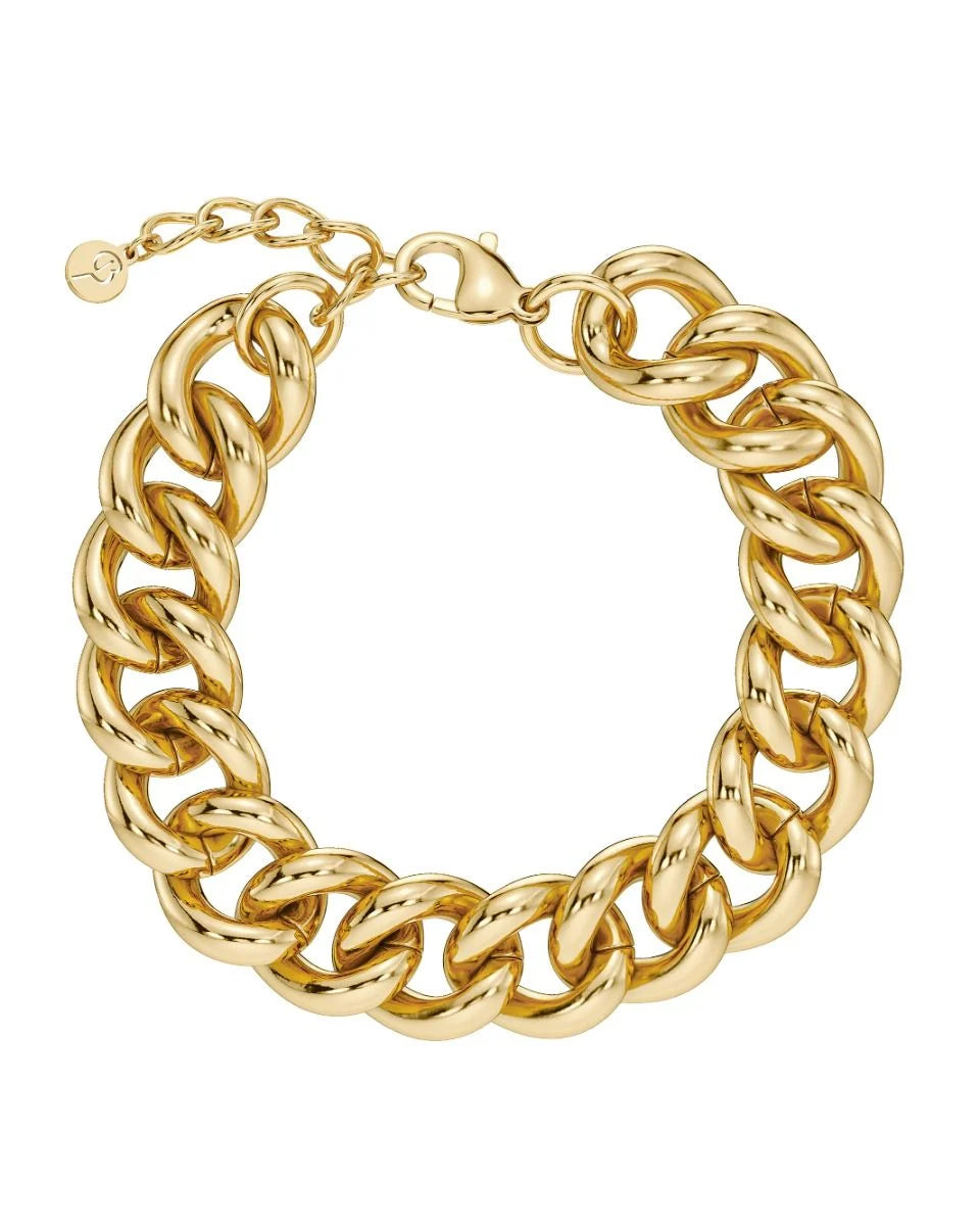 Bold Curb Chain Bracelet Gold