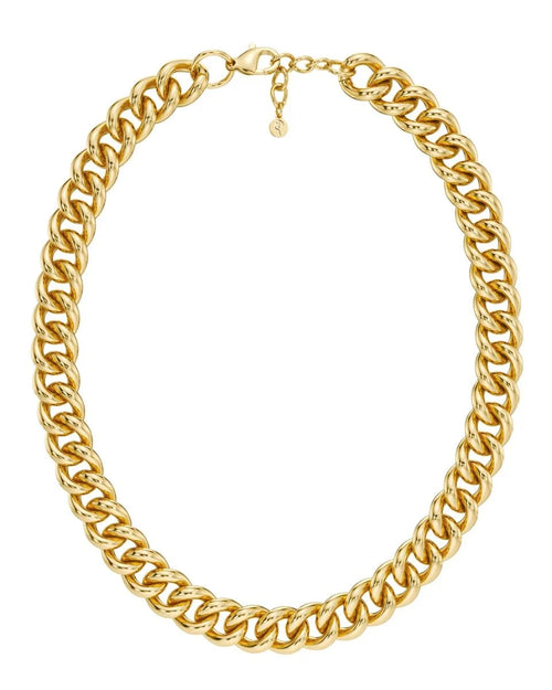 Bold Curb Chain Necklace Gold