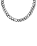 Bold Curb Chain Necklace Silver