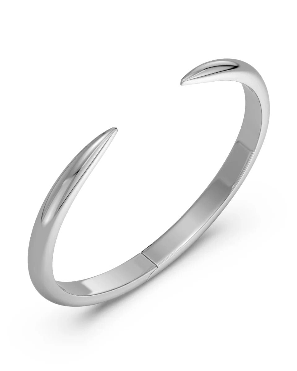 Crest Bangle Silver