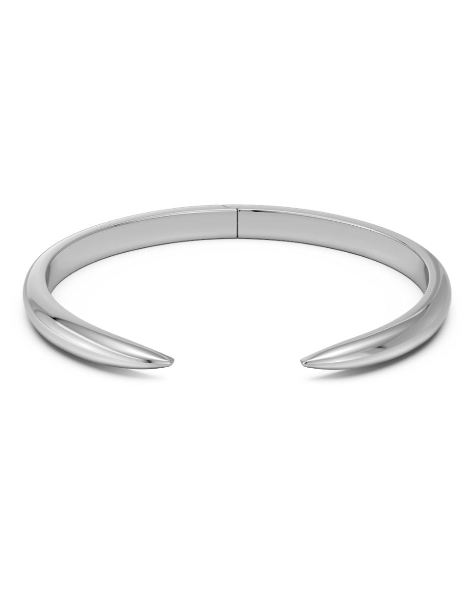 Crest Bangle Silver