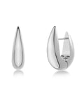 Crest Hoops L Silver