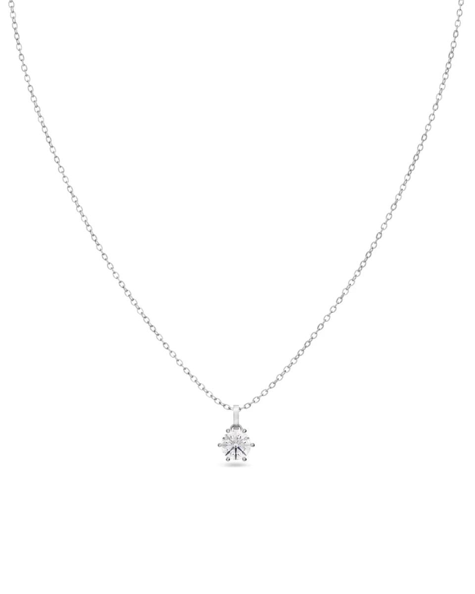 Crown Necklace Silver