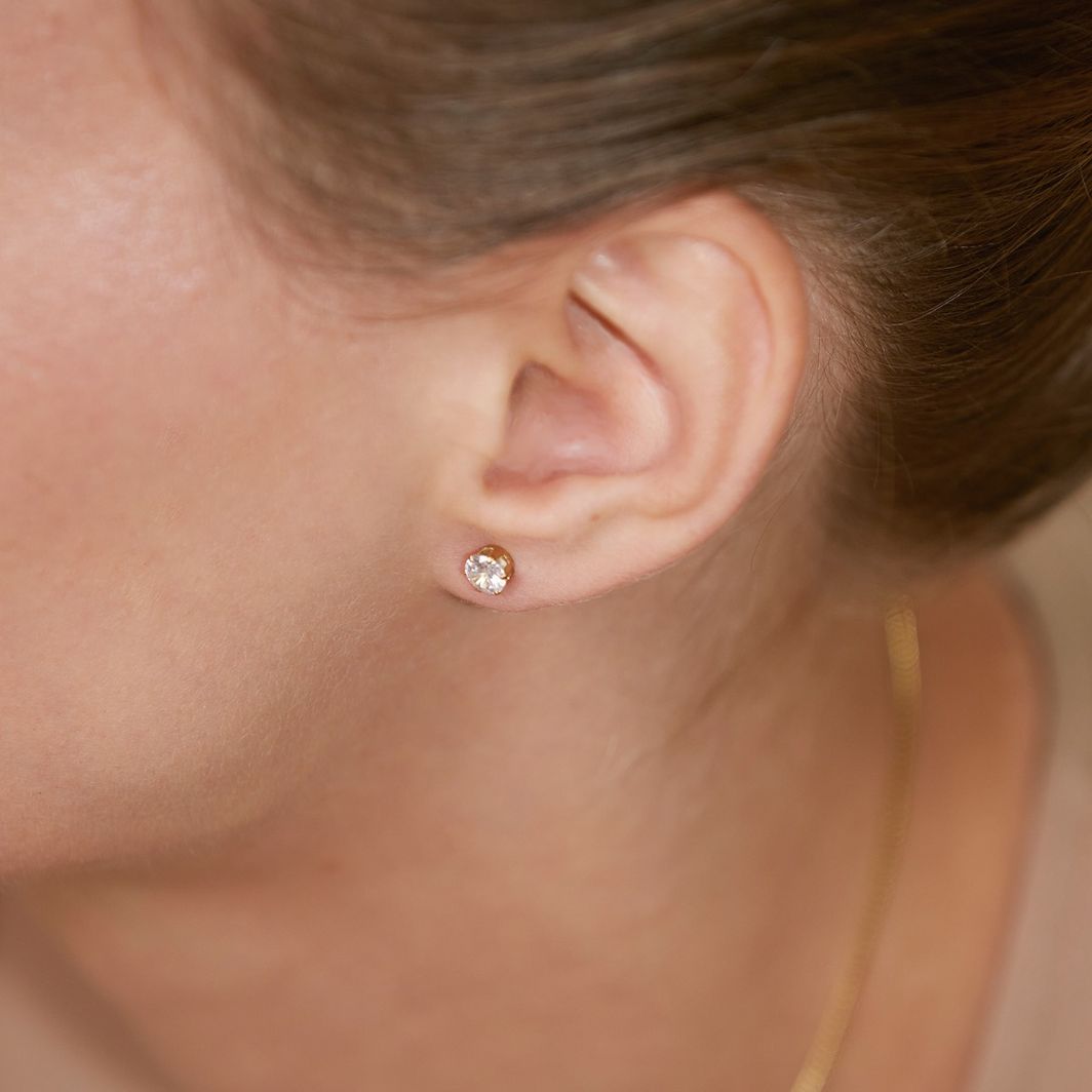 Crown Studs Gold