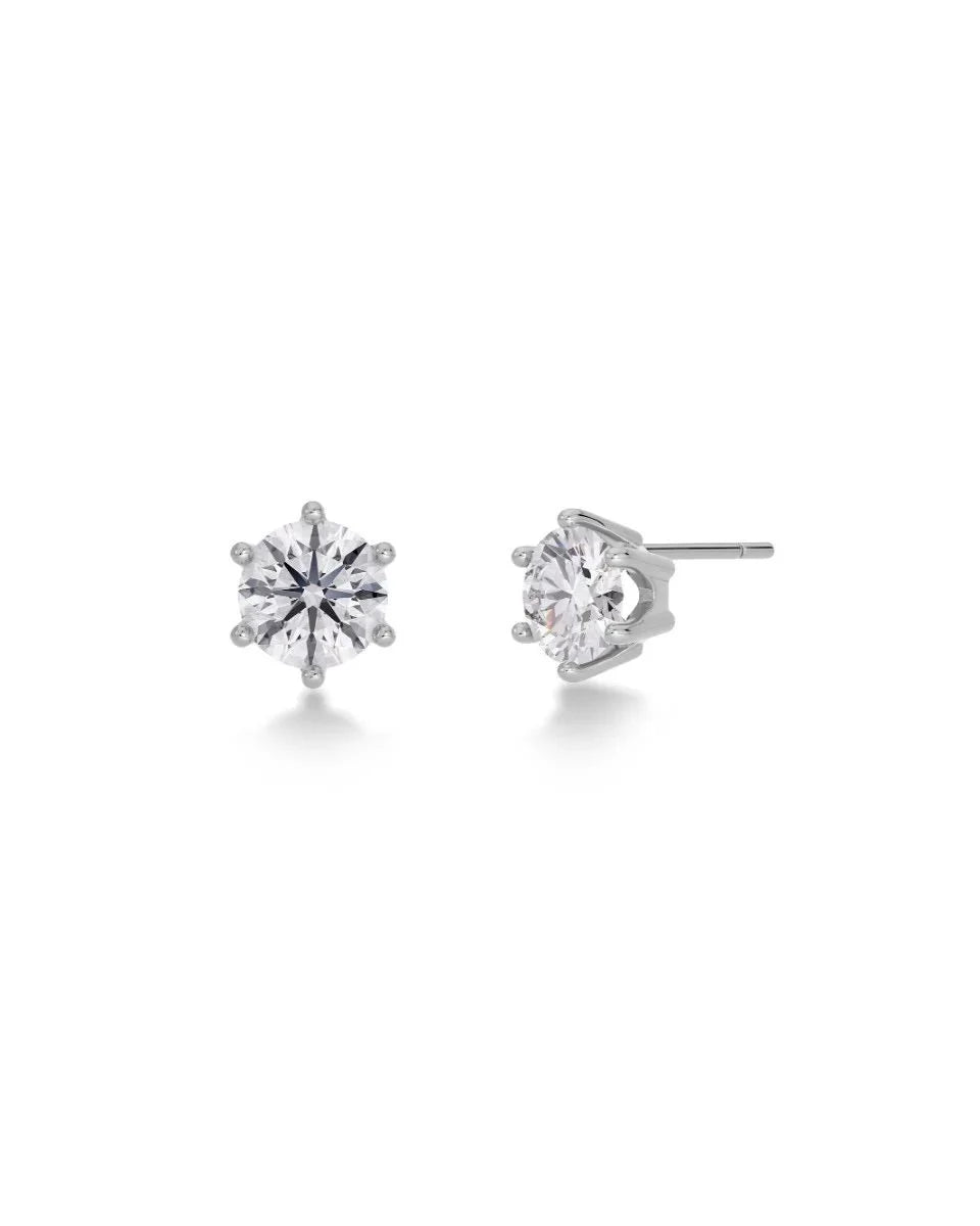 Crown Studs L Silver