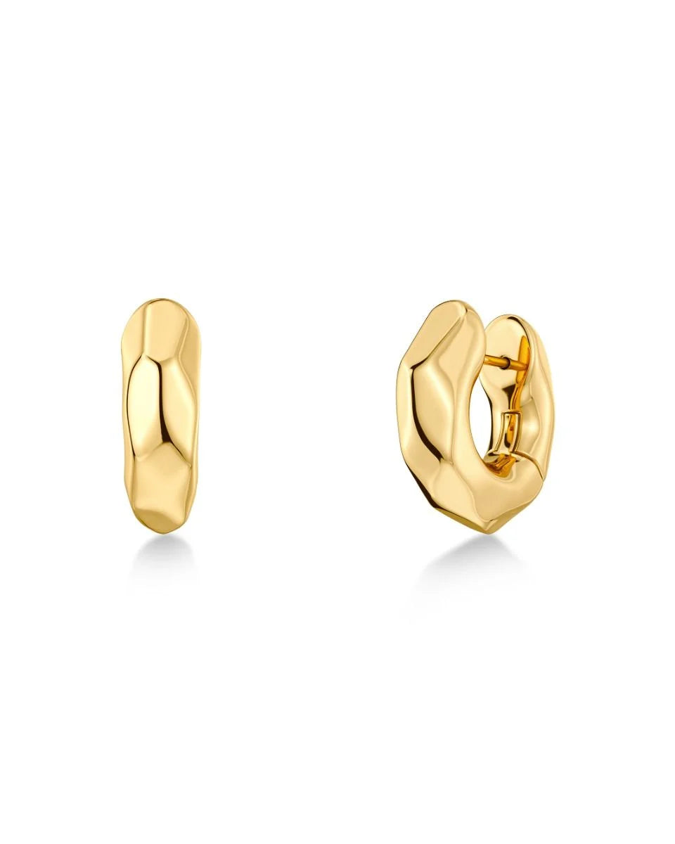 Crystalite Hoops S Gold