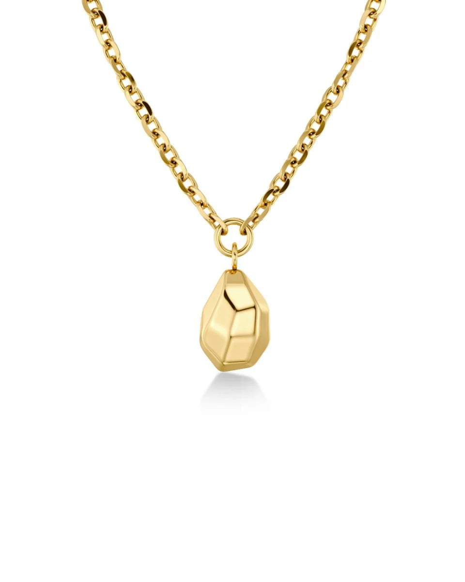Crystalite Necklace L Gold