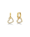 Eternal Heart Earrings Gold