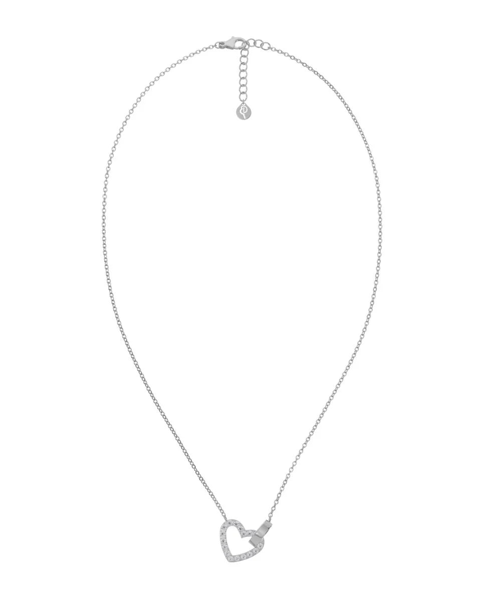 Eternal Heart Necklace Silver