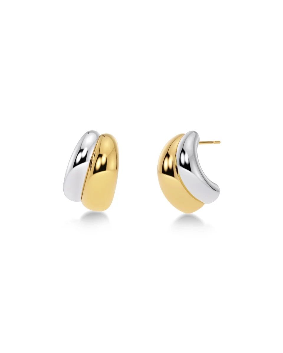 Furo Duo Studs Silver/Gold