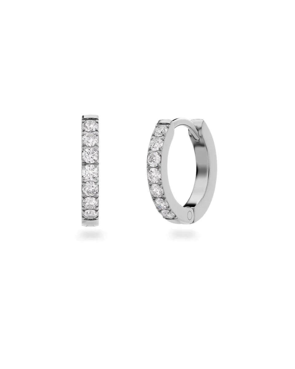 Glow Hoops M Silver