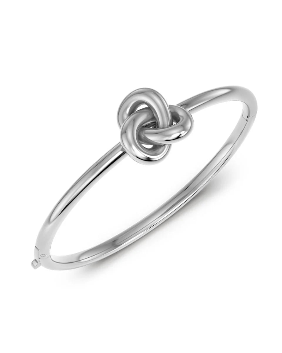 Infinity Knot Bangle Silver S