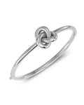 Infinity Knot Bangle Silver S