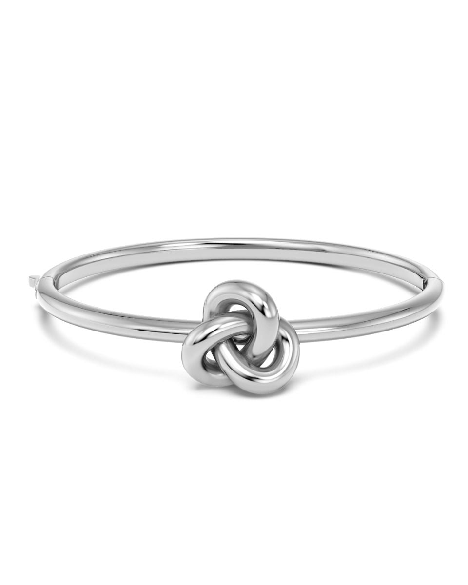 Infinity Knot Bangle Silver S