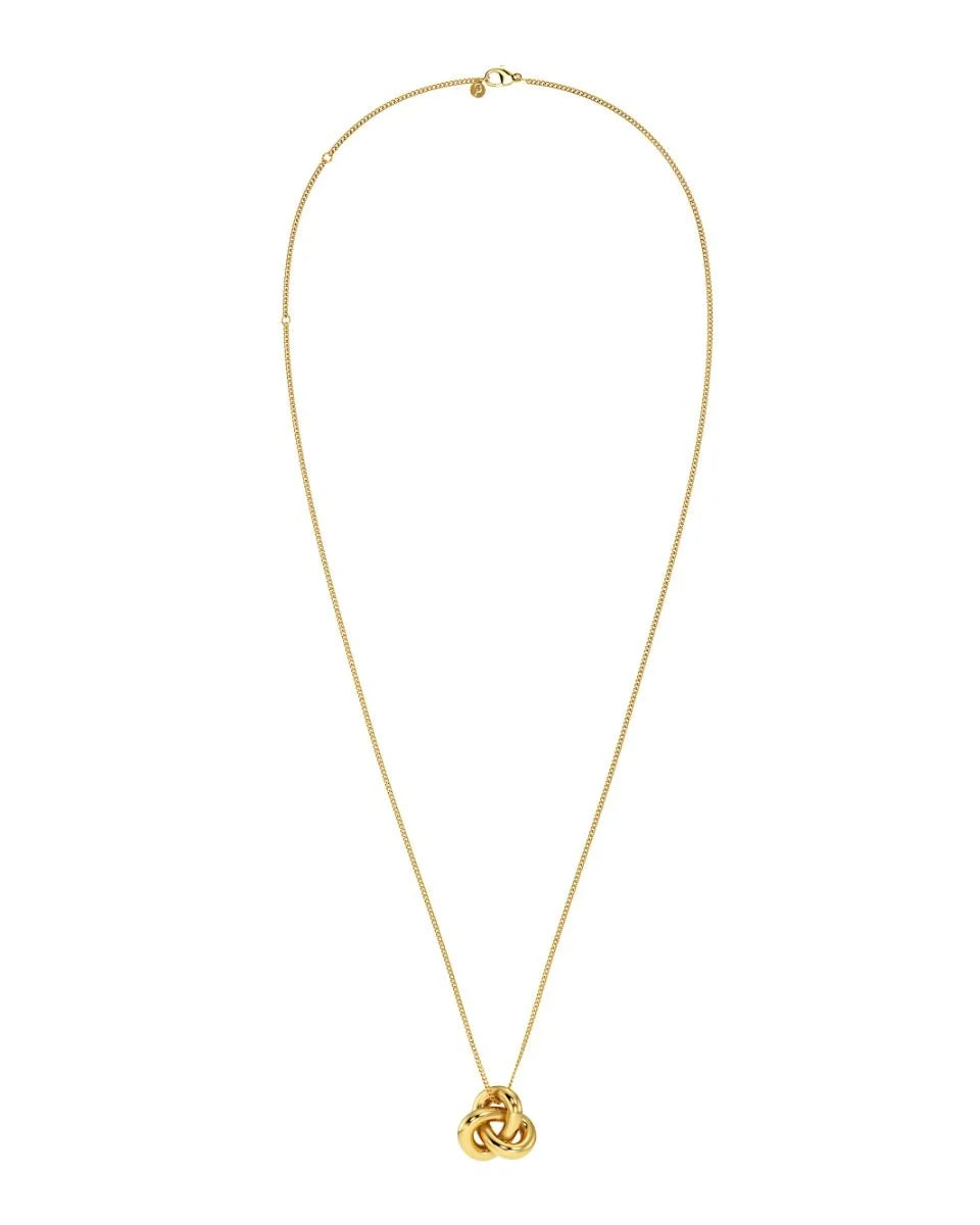 Infinity Knot Necklace L Gold