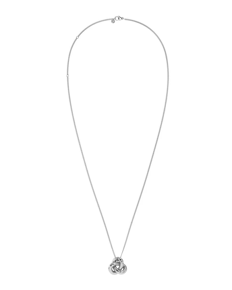 Infinity Knot Necklace L Silver