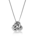 Infinity Knot Necklace L Silver