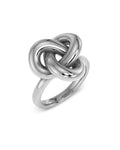 Infinity Knot Ring L Silver