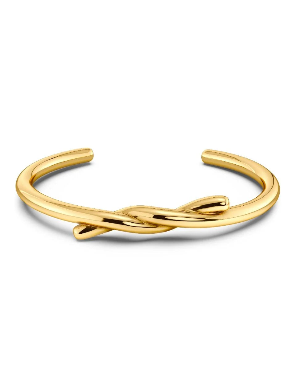 Novel Knot Cuff Gold S
