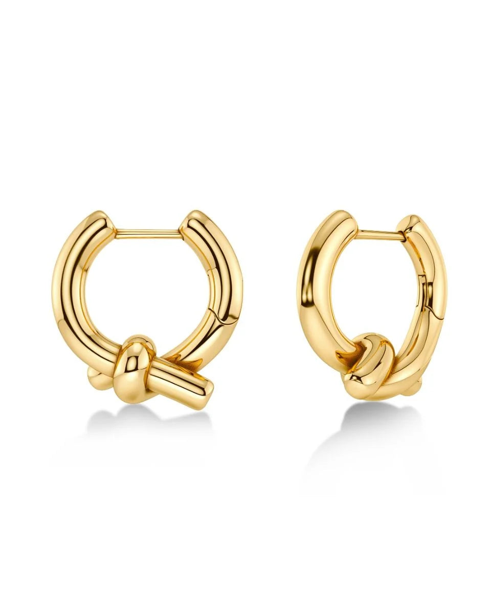 Novel Knot Hoops L Gold