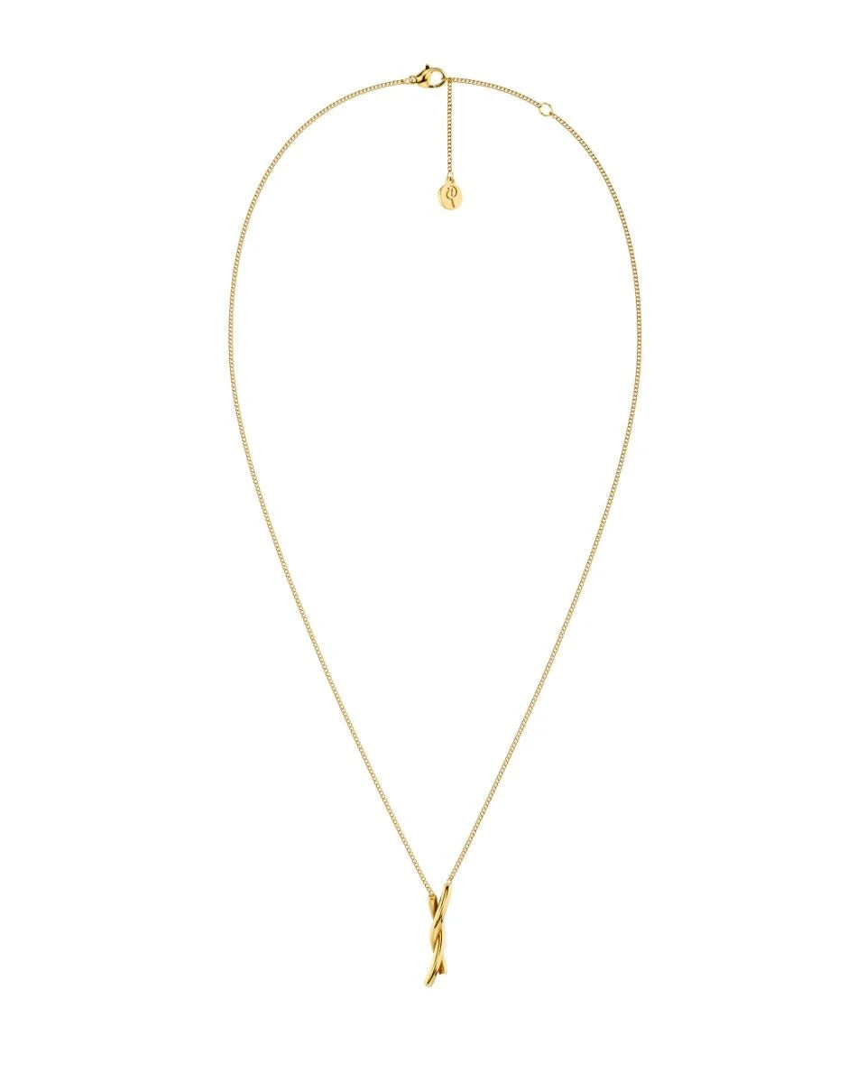 Novel Knot Necklace Gold