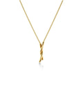 Novel Knot Necklace Gold