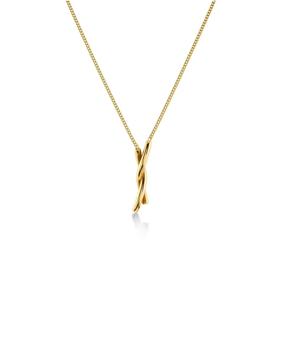 Novel Knot Necklace Gold