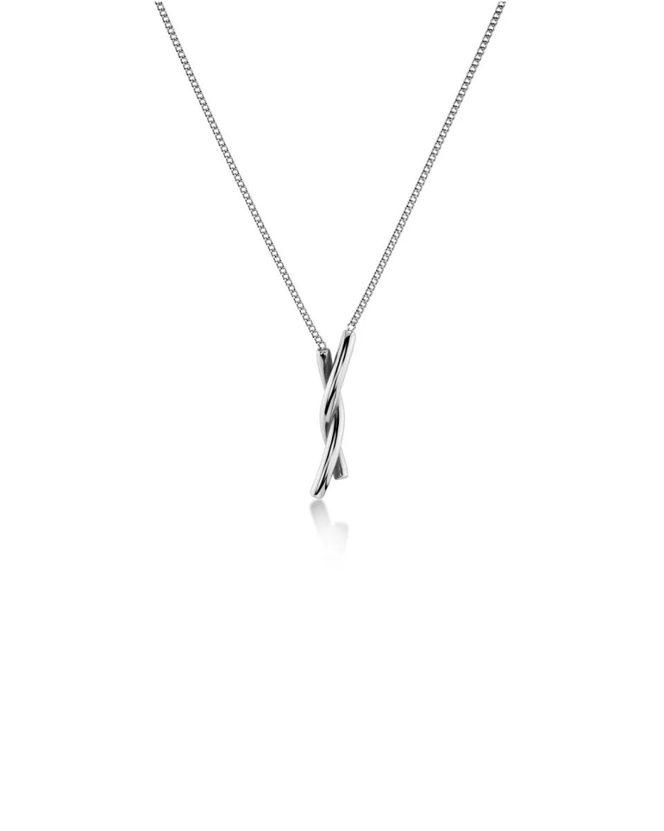Novel Knot Necklace Silver