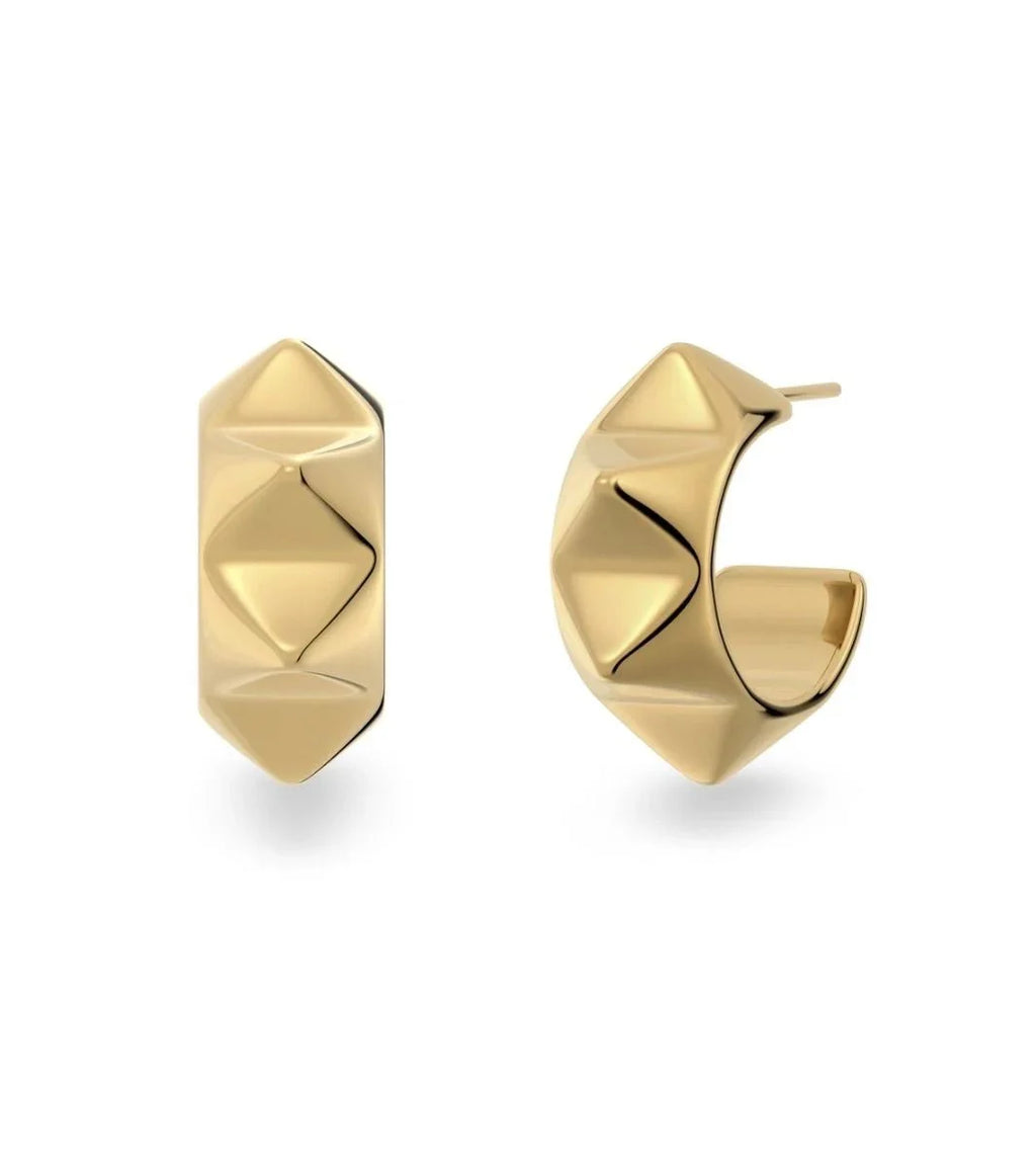 Peak Rivet Creoles Gold