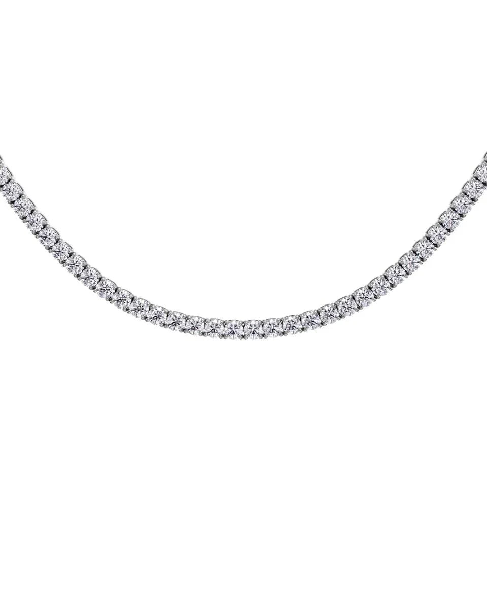 Tennis Necklace Silver