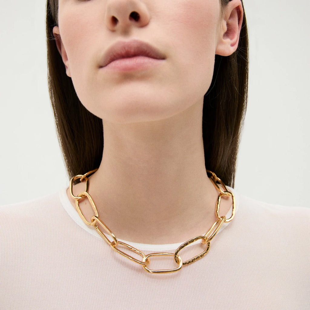 Large size Oval Link Necklace