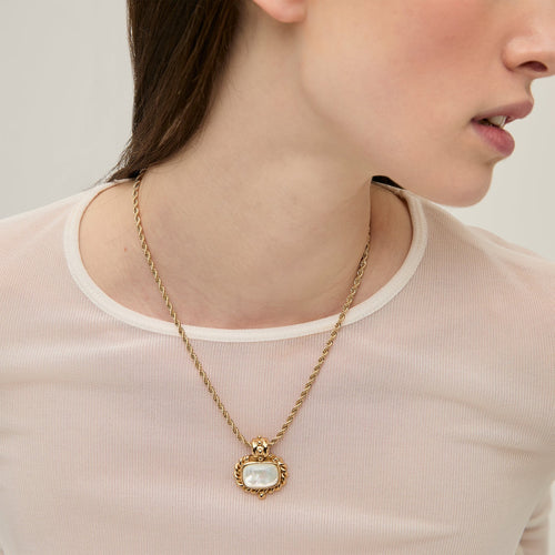 AMARANTE NECKLACE - WHITE MOTHER-OF-PEARL