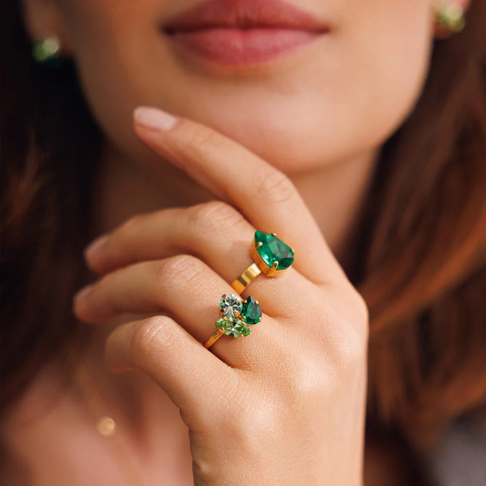 ANA RING GOLD-MAJESTIC GREEN COMBO
