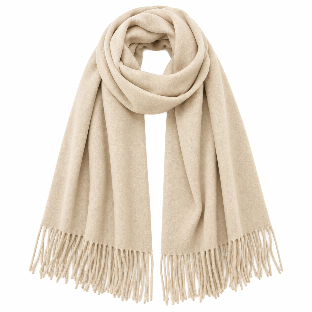 Soft Oversized Scarf Ivory