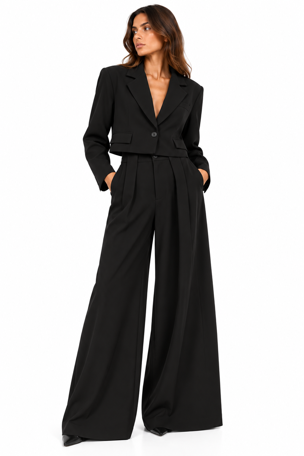 Black Tailored Co-Ord Set