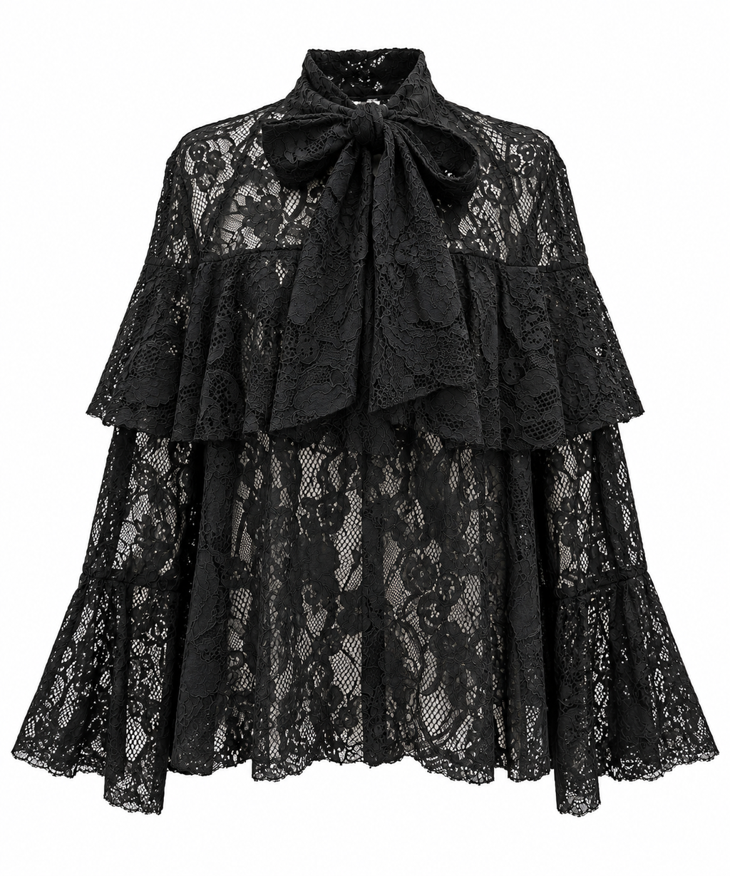Black Lace Blouse