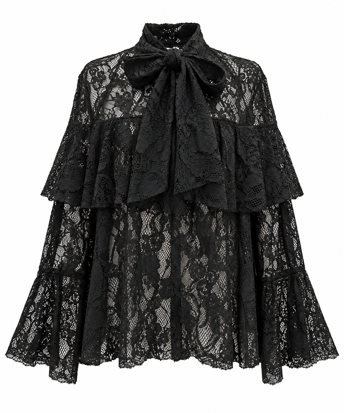 Black Lace Blouse