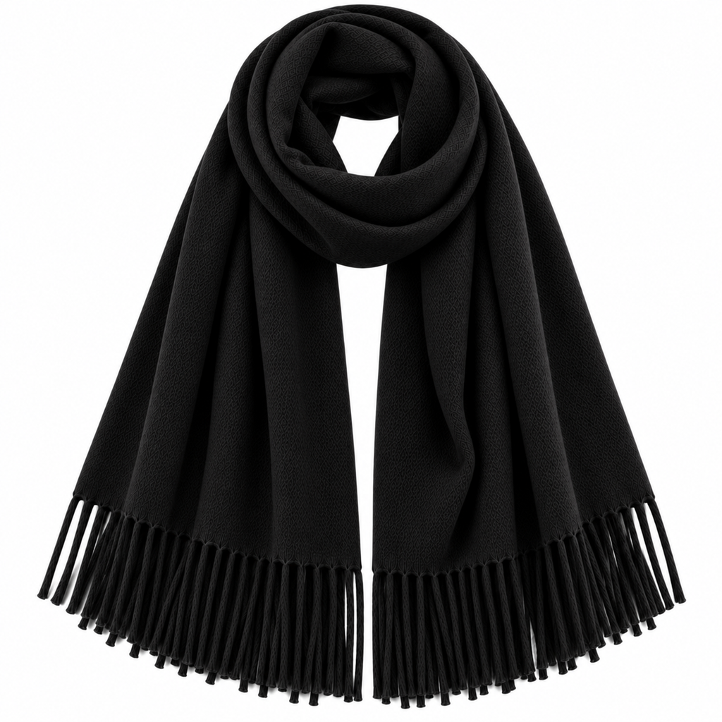 Soft Oversized Scarf Black