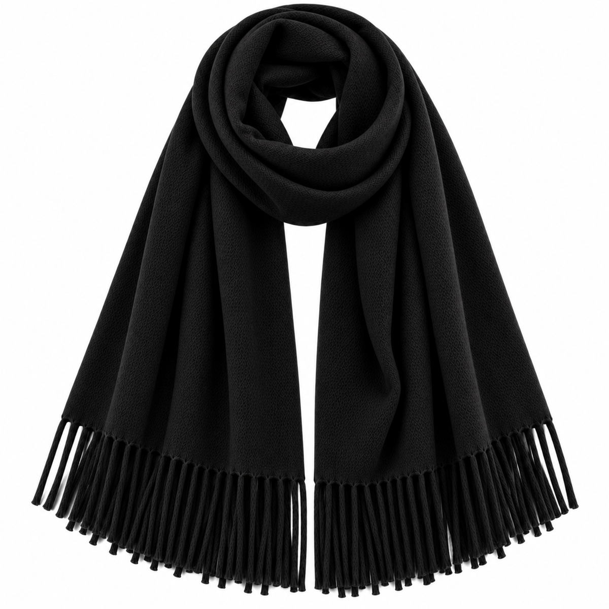 Soft Oversized Scarf Black