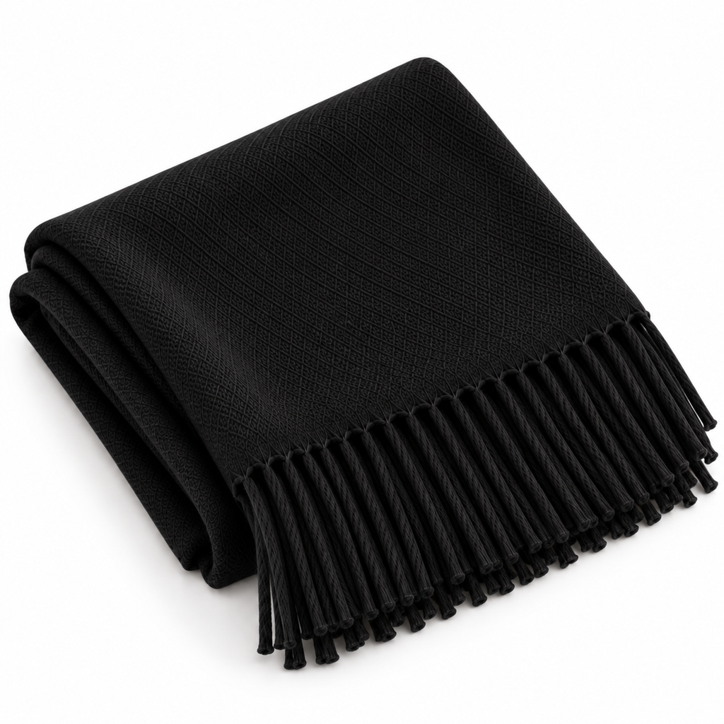 Soft Oversized Scarf Black